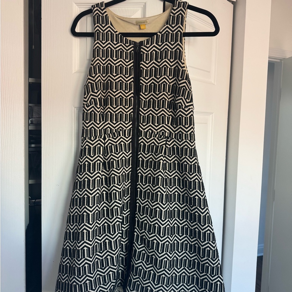 Leifsdottir Cream and Black Dress